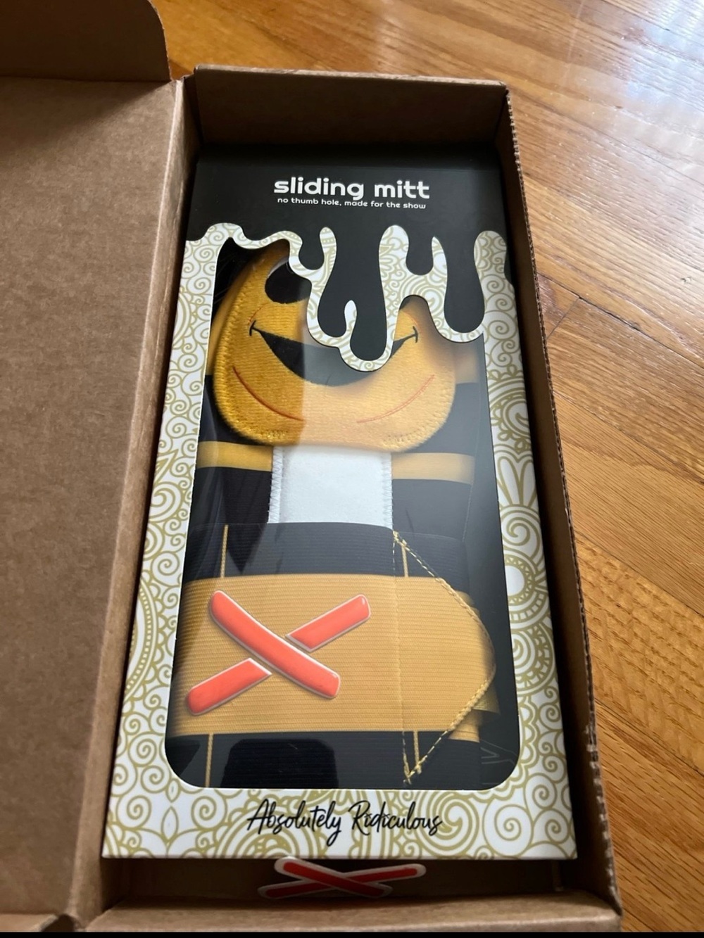Sliding Mitt Yellow & Black Sliding Mitt